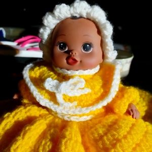 Crochet african american doll